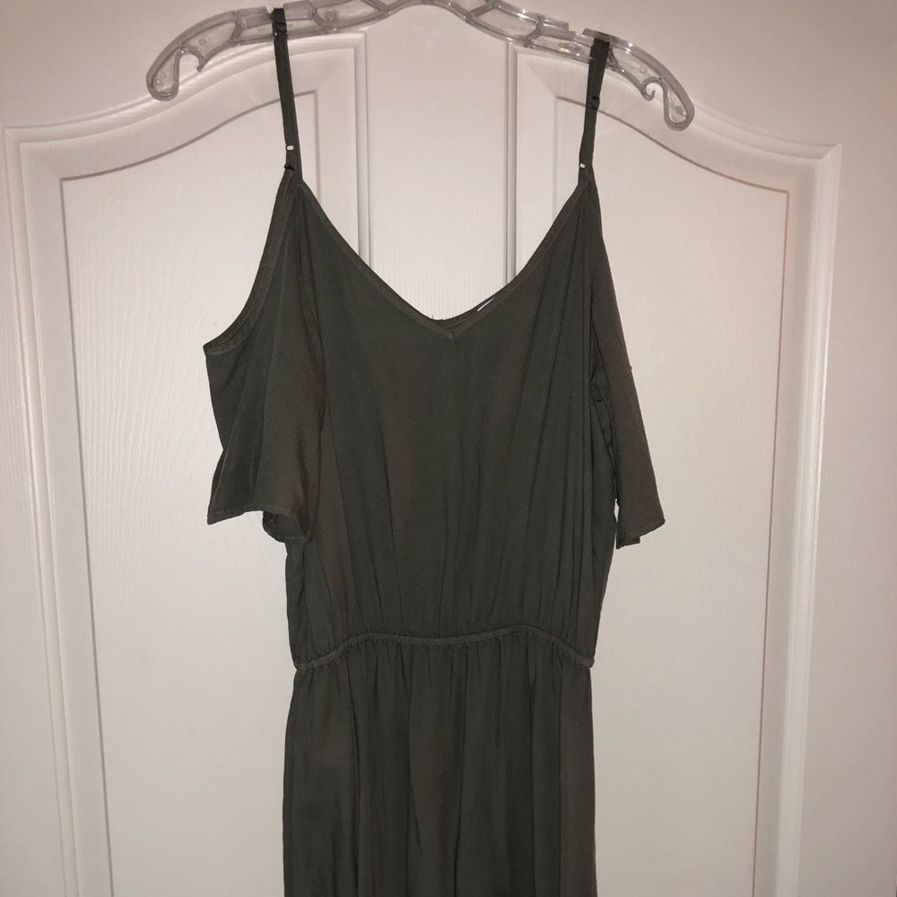 Olive green dress